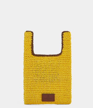 Anya Brands Mini Tote Coco Pops in Honey Paper Raffia