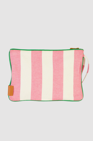 Mira Mikati Canvas Toiletries Pouch in Pink