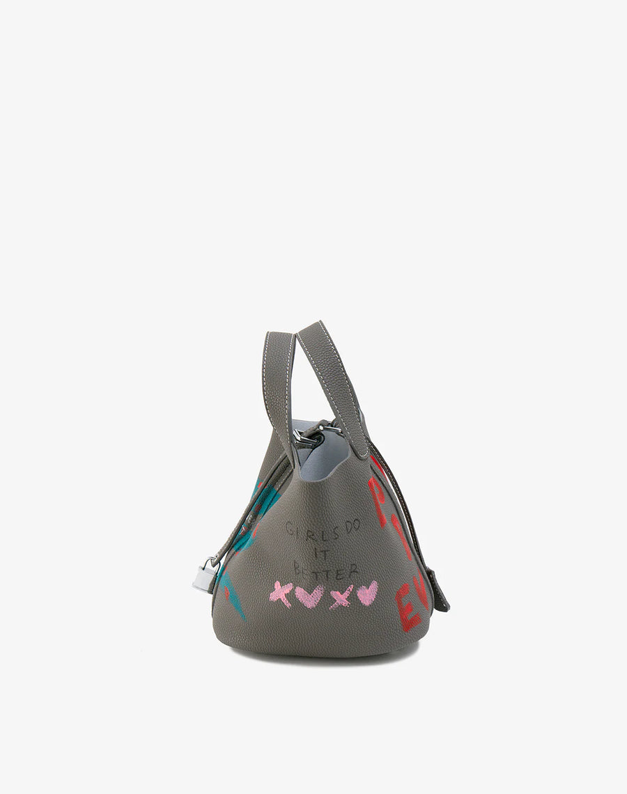 Small Cube Bag in Grey