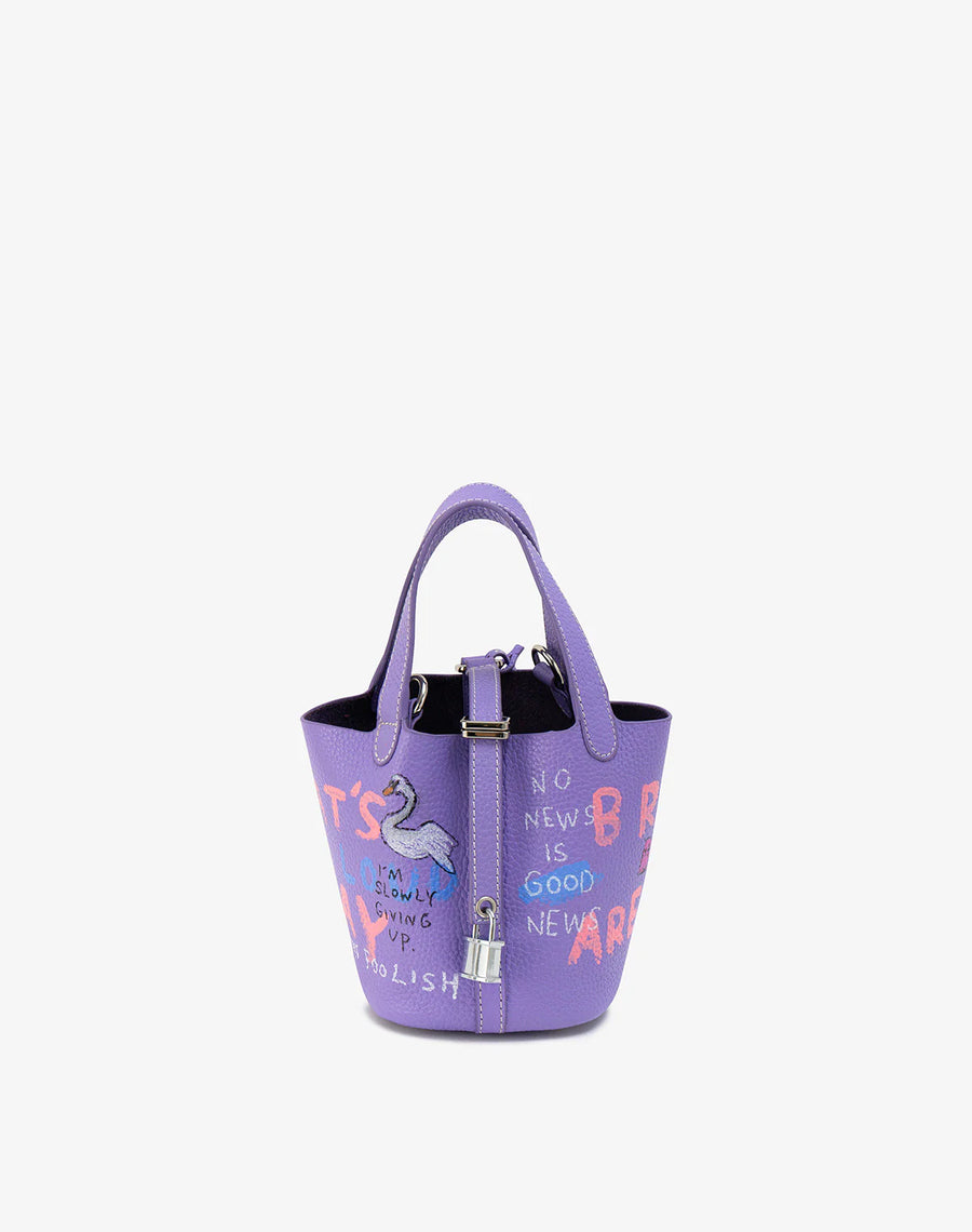 Mini Cube Bag in Lavender