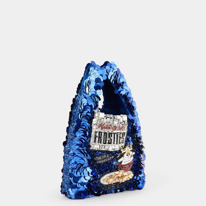 Anya Brands Mini ToteFrosties in Blueberry Sequins