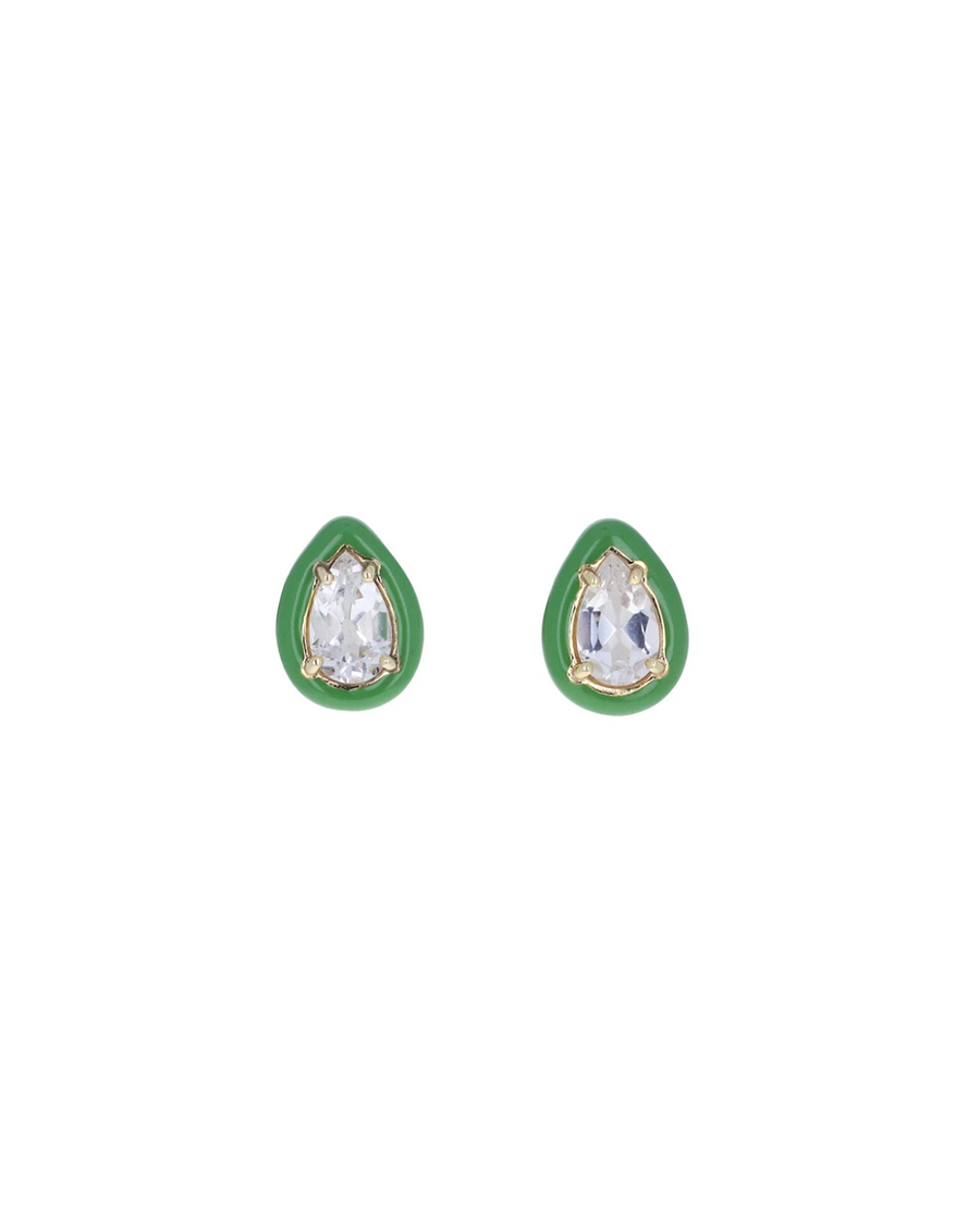 BEA BONGIASCA Gum Drop Earrings in Green