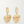 Load image into Gallery viewer, 14k Yellow Gold and Enamel Love Me Charm Earrings
