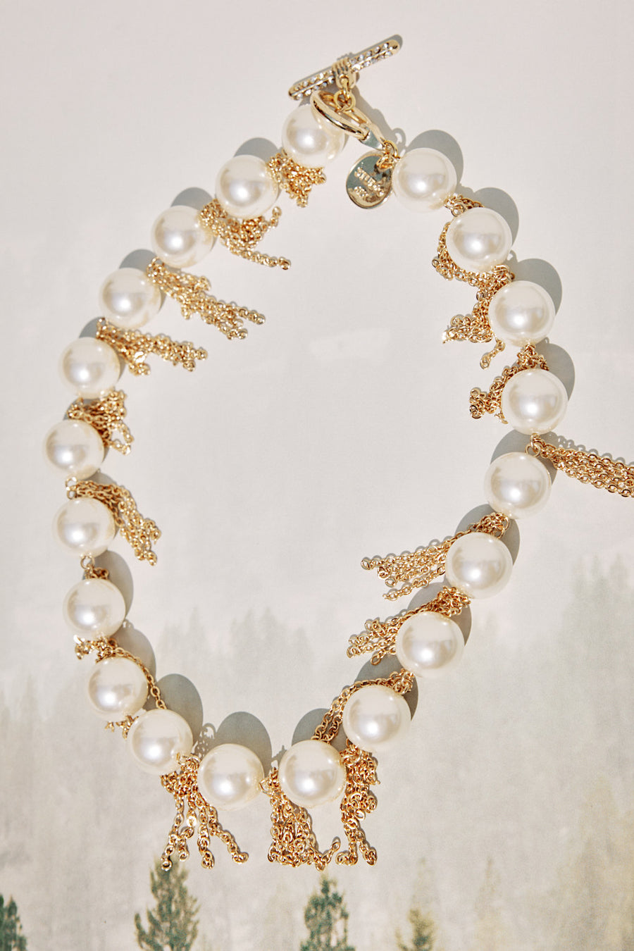 Pearl Necklace with Chain