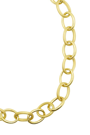 MARIE LICHTENBERG 9K Gold Chain Link Large Necklace