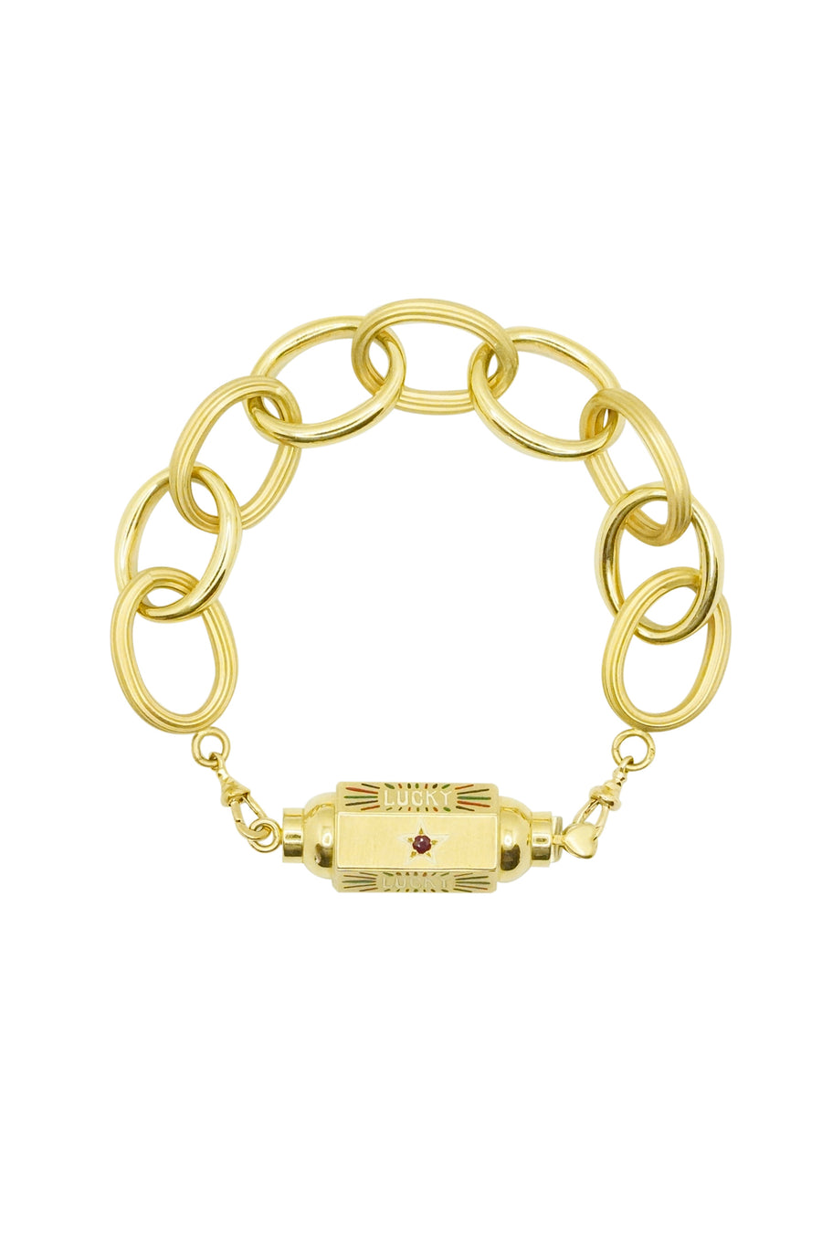 9K Gold Chain Rosa Bracelet