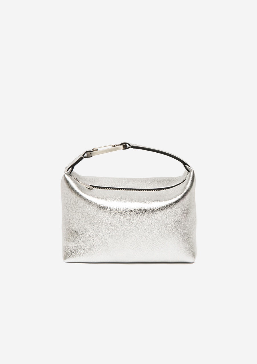 Moon Bag in Laminated Silver