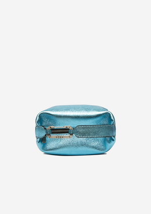 Moon Bag in Laminated Turquoise