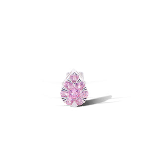 PERSEE Ring Floating Pear pink sapphire white gold