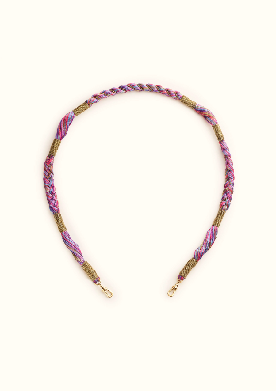 Rathi Cord Necklace in Purple
