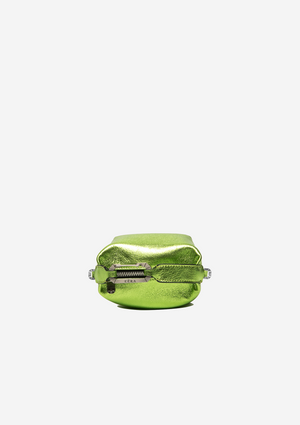 Tiny Moon Bag in Laminated Green