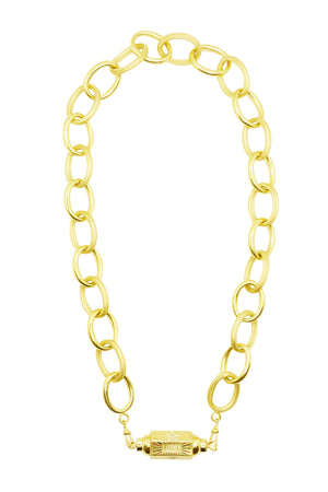 MARIE LICHTENBERG 9K Gold Chain Link Large Necklace